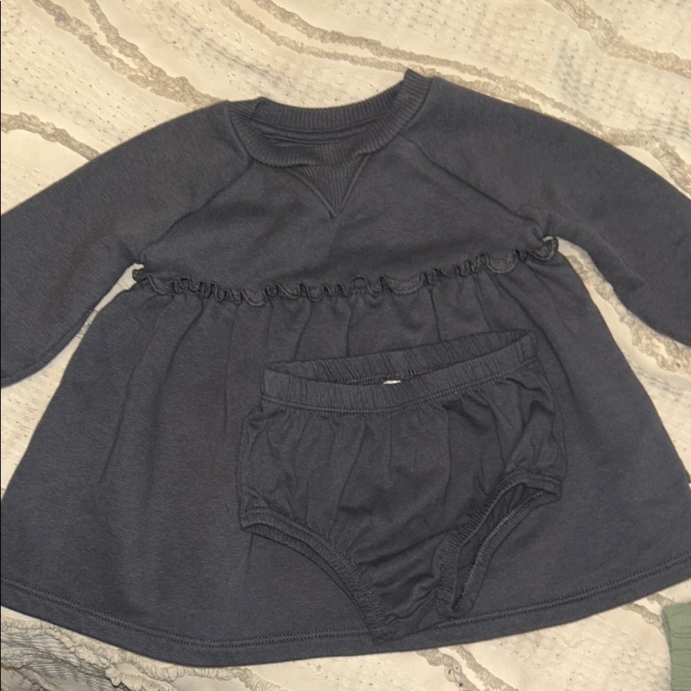 Dark Gray Dress Set